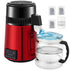 4L Water Distiller Distilled Water Maker 1 L/H w/ Timing Dual Temp Red