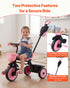 Toddler Tricycle & Stroller for 18 Months to 5 Year Old, Kids Trike with Parent Push Handle, Adjustable Seat & Storage for Outdoor Play, Tricycle for Toddlers, Birthday Toy for Boys and Girls