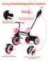 Toddler Tricycle & Stroller for 18 Months to 5 Year Old, Kids Trike with Parent Push Handle, Adjustable Seat & Storage for Outdoor Play, Tricycle for Toddlers, Birthday Toy for Boys and Girls