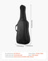4/4 Full Size Cello Case, Nylon Waterproof, Lightweight Portable Travel Carrying Bag, with Reinforced Handle, Dual Shoulder Straps, Anti-Scratch, Professional Cello-Shape, for Cello, Black