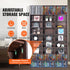 Media Storage Cabinet, 9-layer DVD Shelf Holds up to 756 CDs, Adjustable CD Shelves 27 Compartments, Protects & Organizes Music, Movie, Video Games or Memorabilia Collections, Espresso