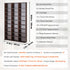 Media Storage Cabinet, 9-layer DVD Shelf Holds up to 756 CDs, Adjustable CD Shelves 27 Compartments, Protects & Organizes Music, Movie, Video Games or Memorabilia Collections, Espresso