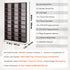 Media Storage Cabinet, 9-layer DVD Shelf Holds up to 756 CDs, Adjustable CD Shelves 27 Compartments, Protects & Organizes Music, Movie, Video Games or Memorabilia Collections, Espresso