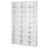 Media Storage Cabinet, 9-layer DVD Shelf Holds up to 756 CDs, Adjustable CD Shelves 27 Compartments, Protects & Organizes Music, Movie, Video Games or Memorabilia Collections,White