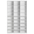 Media Storage Cabinet, 9-layer DVD Shelf Holds up to 756 CDs, Adjustable CD Shelves 27 Compartments, Protects & Organizes Music, Movie, Video Games or Memorabilia Collections,White