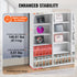Media Storage Cabinet, 9-layer DVD Shelf Holds up to 756 CDs, Adjustable CD Shelves 27 Compartments, Protects & Organizes Music, Movie, Video Games or Memorabilia Collections,White