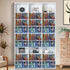 Media Storage Cabinet, 9-layer DVD Shelf Holds up to 756 CDs, Adjustable CD Shelves 27 Compartments, Protects & Organizes Music, Movie, Video Games or Memorabilia Collections,White