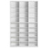 Media Storage Cabinet, 9-layer DVD Shelf Holds up to 756 CDs, Adjustable CD Shelves 27 Compartments, Protects & Organizes Music, Movie, Video Games or Memorabilia Collections,White
