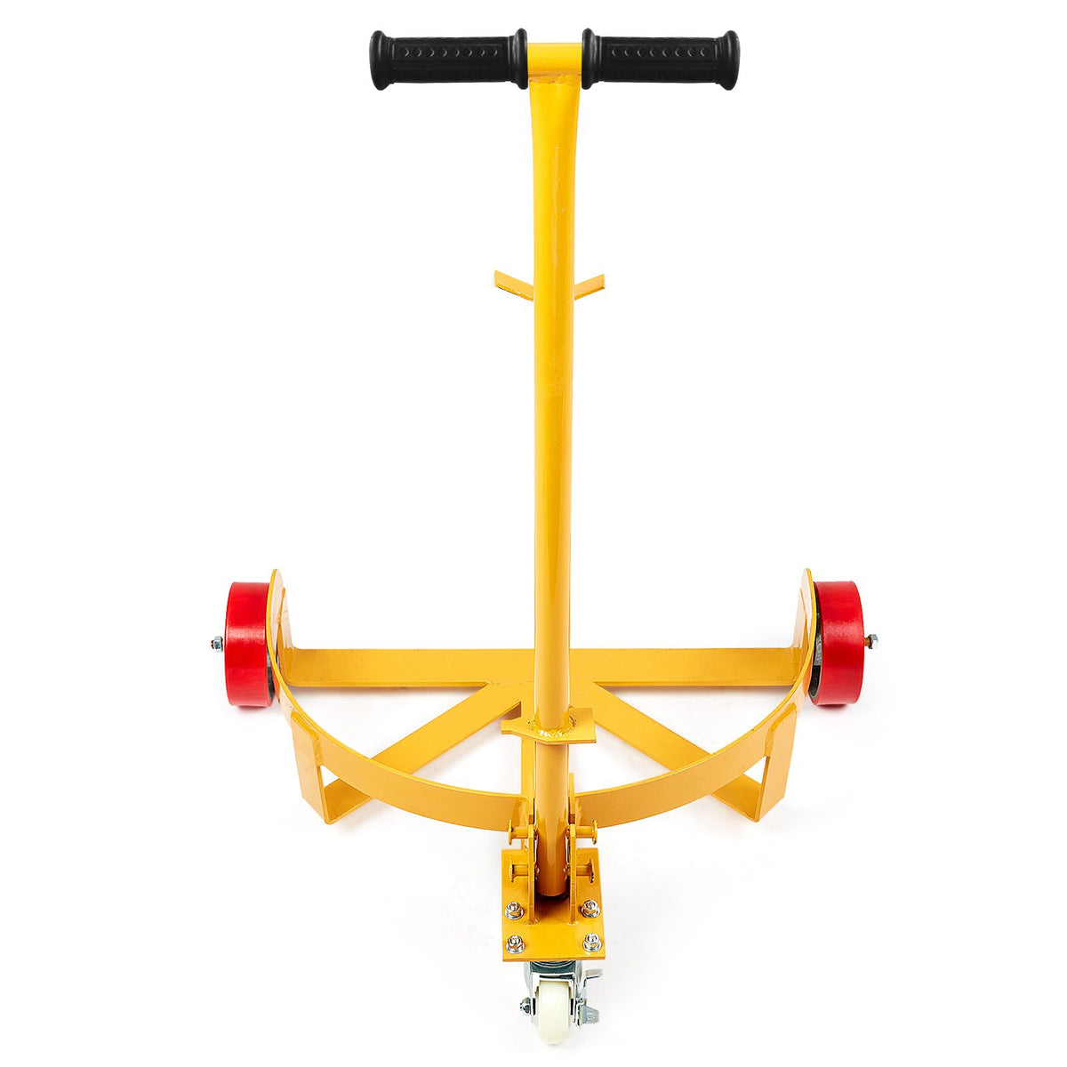 250L Drum Dolly 544kg Capacity Steel Barrel Cart with 3 Wheels Workshop