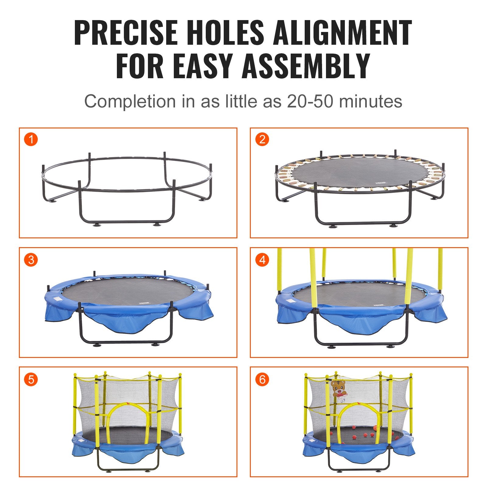 VEVOR 5FT Trampoline for Kids, 60