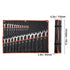 Combination Wrench Set 25-Piece Metric 6 mm to 32 mm with Roll-up Pouch
