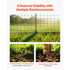 Electric Fence Netting 0.88x49.98m Portable Livestock Mesh Fence with Posts