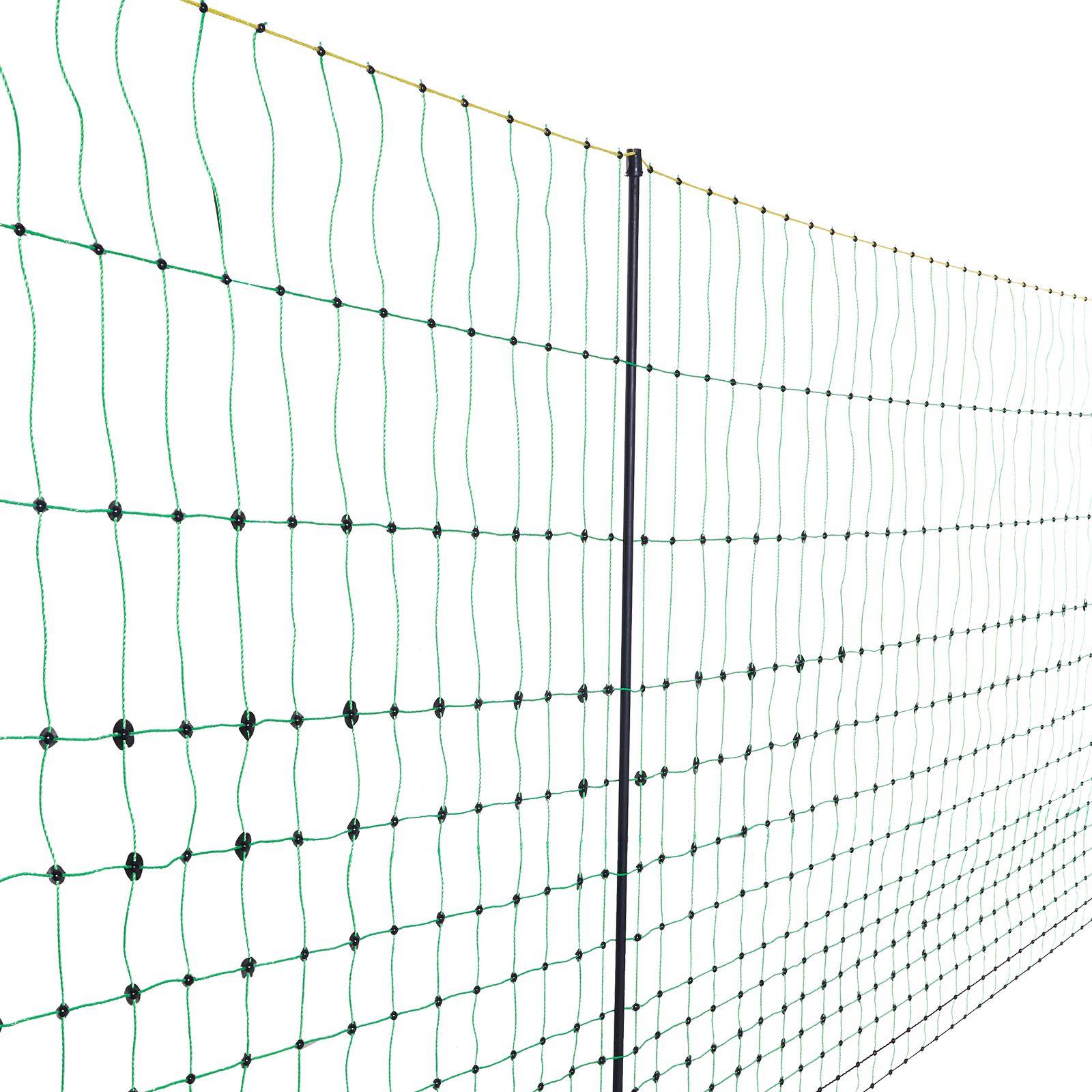 Electric Fence Netting 0.88x49.98m Portable Livestock Mesh Fence with Posts