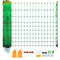 Electric Fence Netting, 1.06 x 49.98 m, PE Net Fencing with Posts & Double-Spiked Stakes, Utility Portable Mesh for Goats, Sheep, Lambs, Deer, Hogs, Dogs, Used in Backyards, Farms, and Ranches