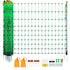 Electric Fence Netting, 1.06 x 49.98 m, PE Net Fencing with Posts & Double-Spiked Stakes, Utility Portable Mesh for Goats, Sheep, Lambs, Deer, Hogs, Dogs, Used in Backyards, Farms, and Ranches