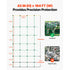 Electric Fence Netting, 1.06 x 49.98 m, PE Net Fencing with Posts & Double-Spiked Stakes, Utility Portable Mesh for Goats, Sheep, Lambs, Deer, Hogs, Dogs, Used in Backyards, Farms, and Ranches