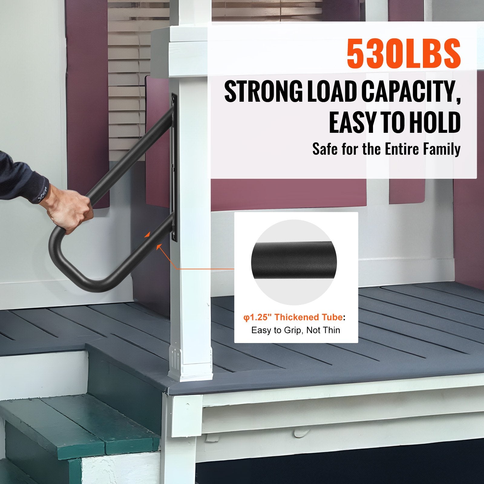 Handrails for Outdoor Steps, 18.9