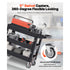 550lbs 3 Shelf Heavy Duty Utility Cart Plastic Rolling Service Trolley