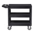 550lbs 3 Shelf Heavy Duty Utility Cart Plastic Rolling Service Trolley