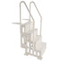 4-Step White Robust Pool Ladder of 2 Handrails for 1219.2-1371.6 mm Pools