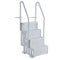 4-Step Grey Robust Pool Ladder of 2 Handrails for 1219.2-1371.6 mm Pools