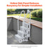 4-Step Grey Robust Pool Ladder of 2 Handrails for 1219.2-1371.6 mm Pools