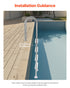 VEVOR 4-Step Stainless Steel Pool Ladder of 2 Handrail for 1371.6 mm Decked Pool