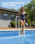 VEVOR Thickened 4-Step Pool Ladder of Double Handrails for 1219.2-1371.6mm Pool