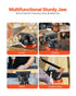 Bench Vise, 140 mm Jaw Width, 140 mm Max Jaw Opening Multipurpose Vise with 360° Swivel Locking Base, 73 mm Throat, Heavy Duty Ductile Iron Workbench Vise, Two-Way Jaws for Clamping Round Pipes