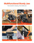 Bench Vise, 127 mm Jaw Width, 125 mm Max Jaw Opening Multipurpose Vise with 360° Swivel Locking Base, 71 mm Throat, Heavy Duty Ductile Iron Workbench Vise with Anvil, for Clamping Round Pipes