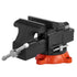 Bench Vise, 127 mm Jaw Width, 125 mm Max Jaw Opening Multipurpose Vise with 360° Swivel Locking Base, 71 mm Throat, Heavy Duty Ductile Iron Workbench Vise with Anvil, for Clamping Round Pipes