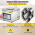 DZ-260C Digital Vacuum Sealer Food Vacuum Sealing Packing Machine 220V