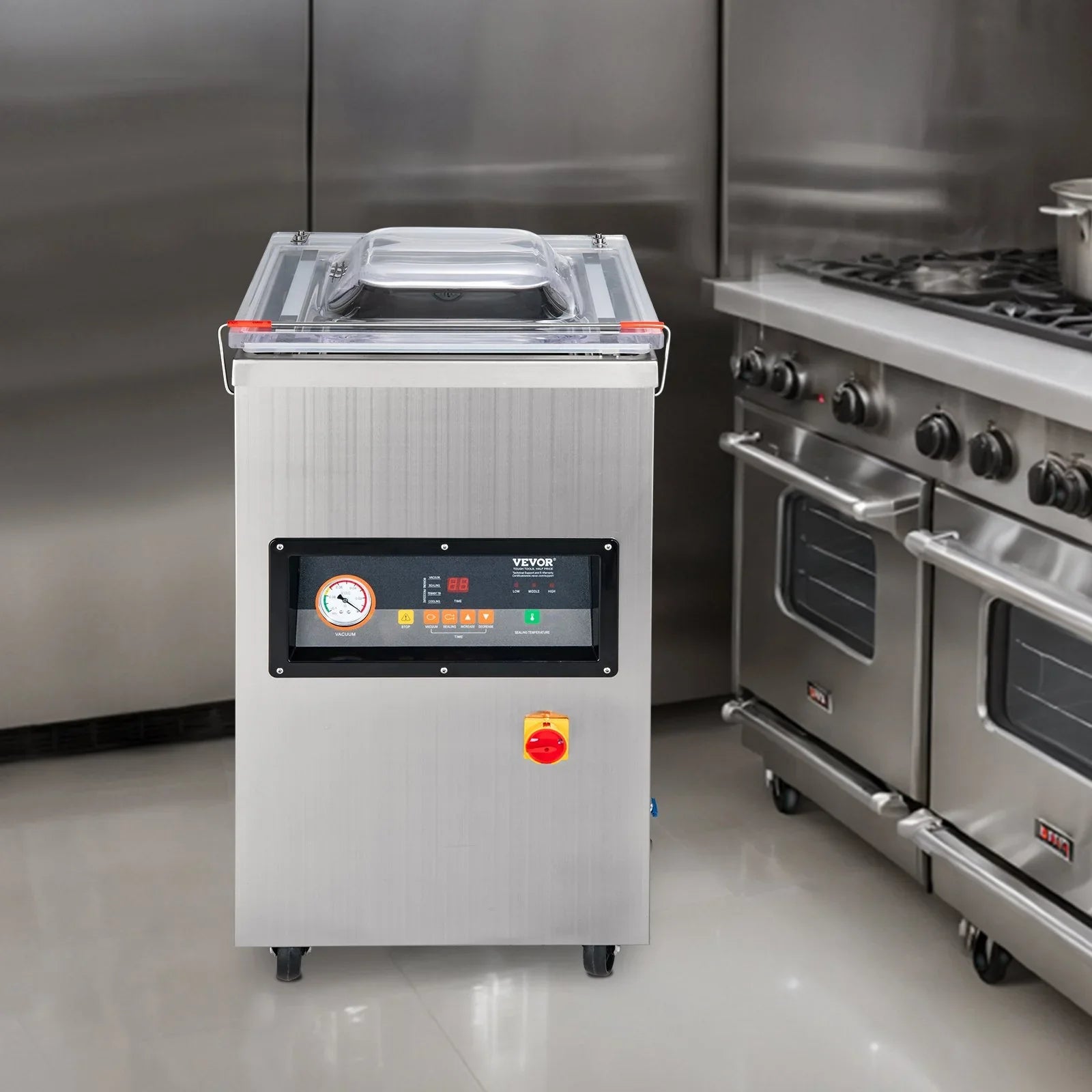 DZ-400/2E Automatic Extra Deep Vacuum Sealer Food Vacuum Sealing Packing Machine 220V