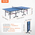 Ping Pong Table Foldable Table Tennis Game Table Indoor with Clamp Net