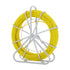 Fish Tape Fiberglass, 150 m, 7.9 mm, Duct Rodder Fishtape Wire Puller, Cable Running Rod with Steel Reel Stand, 3 Pulling Heads, Fishing Tools for Walls and Electrical Conduit, Non-Conductive