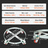 2PCS 250 L Heavy Duty Drum Dolly, 454 kg Load Capacity, Barrel Dolly Cart Drum Caddy, Non Tipping Hand Truck Capacity Dollies with Steel Frame 4 Swivel Casters Wheel, for Drum Handling
