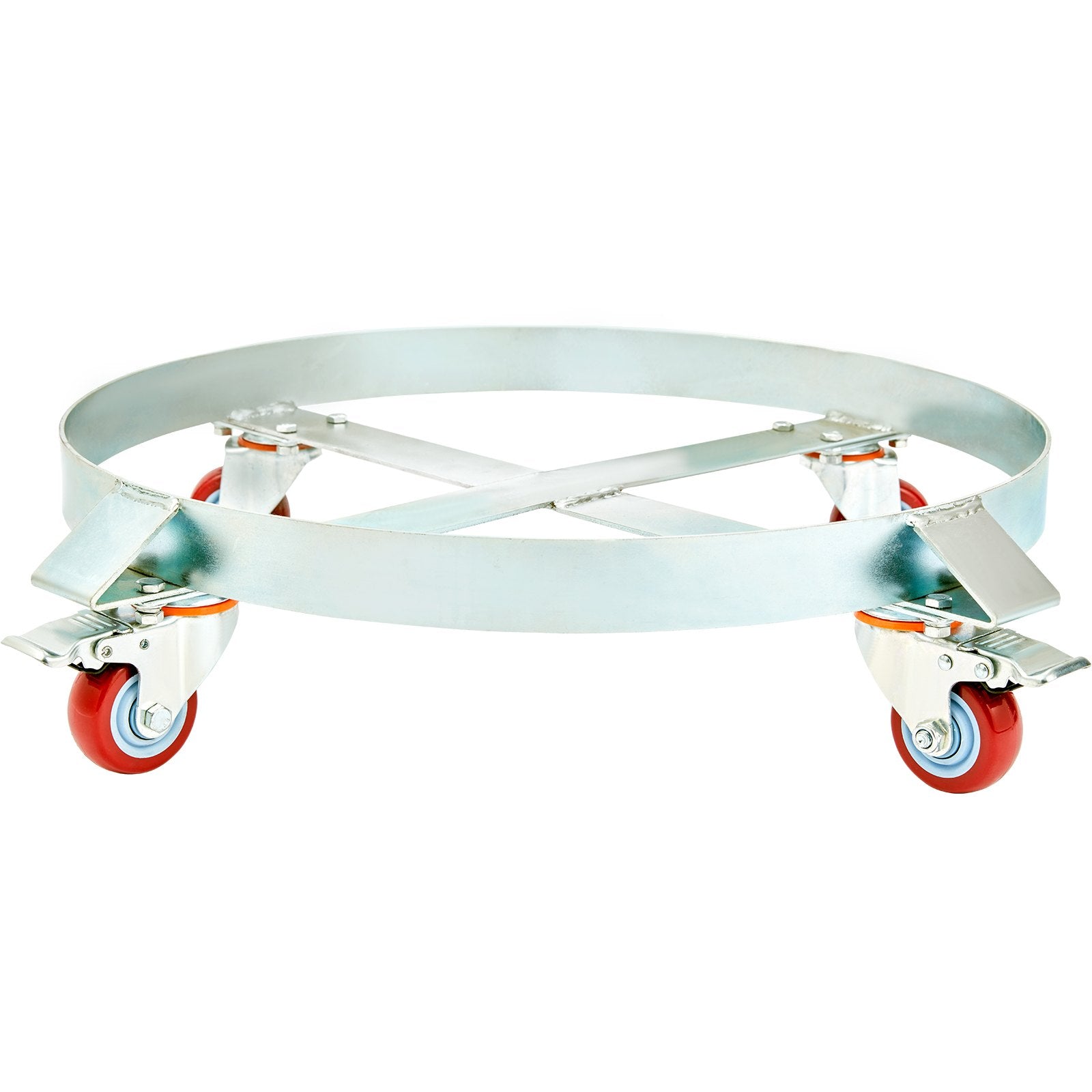 2PCS 250 L Heavy Duty Drum Dolly, 454 kg Load Capacity, Barrel Dolly Cart Drum Caddy, Non Tipping Hand Truck Capacity Dollies with Steel Frame 4 Swivel Casters Wheel, for Drum Handling