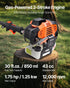 Gas Pole Saw, 33CC 2 Stroke Gas Powered Pole Saws with 20.3 cm Cutting Bar, Cordless Tree Trimmer with 850ml Fuel Tank, 2.08 to 3.58 m  Extendable, Powerful Chainsaw for Tree Trimming Pruning