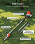 Gas Pole Saw, 33CC 2 Stroke Gas Powered Pole Saws with 20.3 cm Cutting Bar, Cordless Tree Trimmer with 850ml Fuel Tank, 2.08 to 3.58 m  Extendable, Powerful Chainsaw for Tree Trimming Pruning