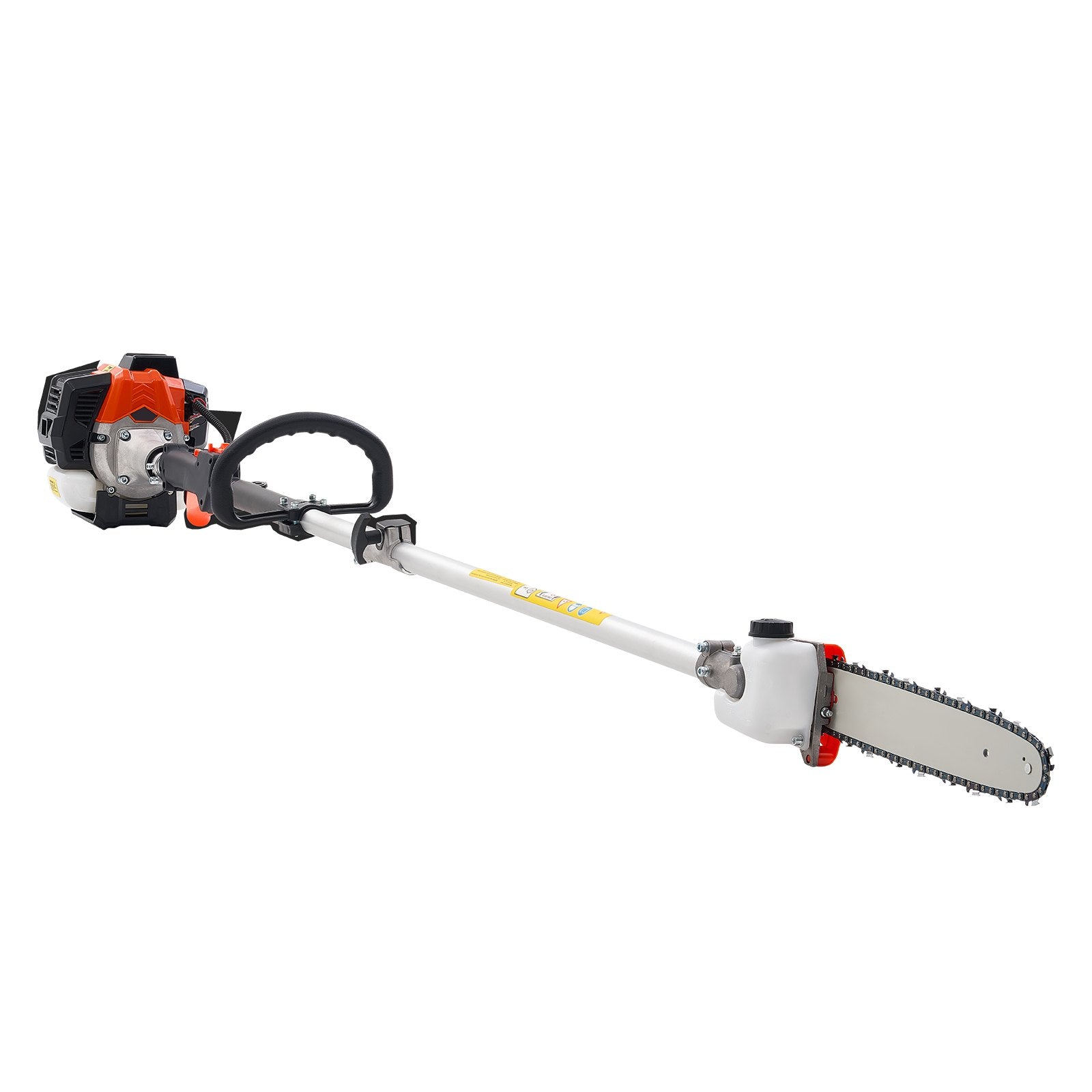 Gas Pole Saw, 25CC 2 Stroke Gas Powered Pole Saws with 30.5 cm Cutting Bar, Cordless Tree Trimmer with 650ml Fuel Tank, 2.12 to 3.62 m Extendable, Powerful Chainsaw for Tree Trimming Pruning