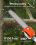 Gas Pole Saw, 25CC 2 Stroke Gas Powered Pole Saws with 30.5 cm Cutting Bar, Cordless Tree Trimmer with 650ml Fuel Tank, 2.12 to 3.62 m Extendable, Powerful Chainsaw for Tree Trimming Pruning
