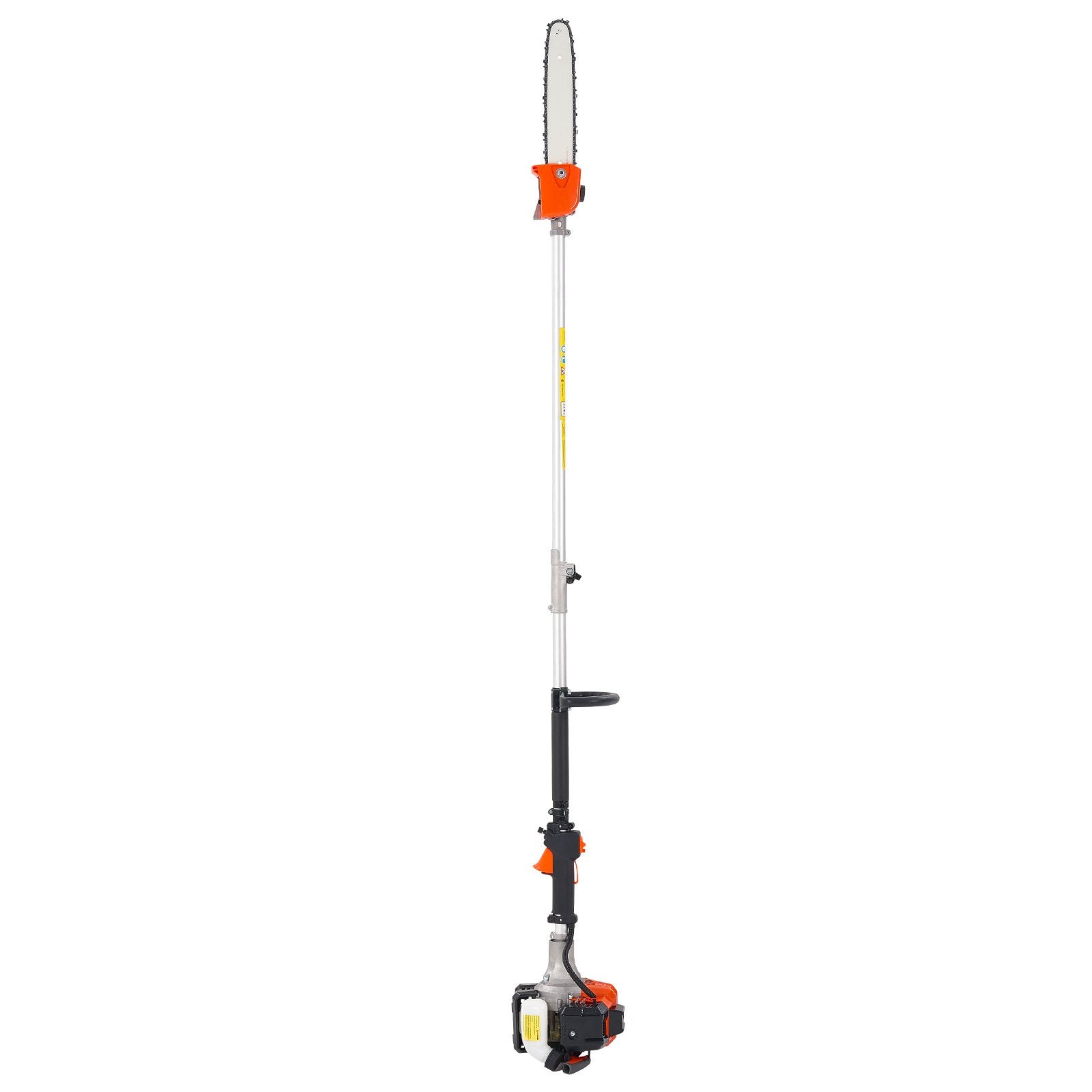 Gas Pole Saw, 25CC 2 Stroke Gas Powered Pole Saws with 30.5 cm Cutting Bar, Cordless Tree Trimmer with 650ml Fuel Tank, 2.12 to 3.62 m Extendable, Powerful Chainsaw for Tree Trimming Pruning