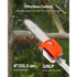 Gas Pole Saw, 25CC 2 Stroke Gas Powered Pole Saws with 20.3 cm Cutting Bar, Cordless Tree Trimmer with 650ml Fuel Tank, 2 to 2.74 m Extendable, Powerful Chainsaw for Tree Trimming Pruning