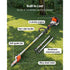 Gas Pole Saw, 25CC 2 Stroke Gas Powered Pole Saws with 20.3 cm Cutting Bar, Cordless Tree Trimmer with 650ml Fuel Tank, 2 to 2.74 m Extendable, Powerful Chainsaw for Tree Trimming Pruning