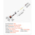 Gas Pole Saw, 25CC 2 Stroke Gas Powered Pole Saws with 20.3 cm Cutting Bar, Cordless Tree Trimmer with 650ml Fuel Tank, 2 to 2.74 m Extendable, Powerful Chainsaw for Tree Trimming Pruning