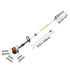 Gas Pole Saw, 25CC 2 Stroke Gas Powered Pole Saws with 20.3 cm Cutting Bar, Cordless Tree Trimmer with 650ml Fuel Tank, 2 to 2.74 m Extendable, Powerful Chainsaw for Tree Trimming Pruning