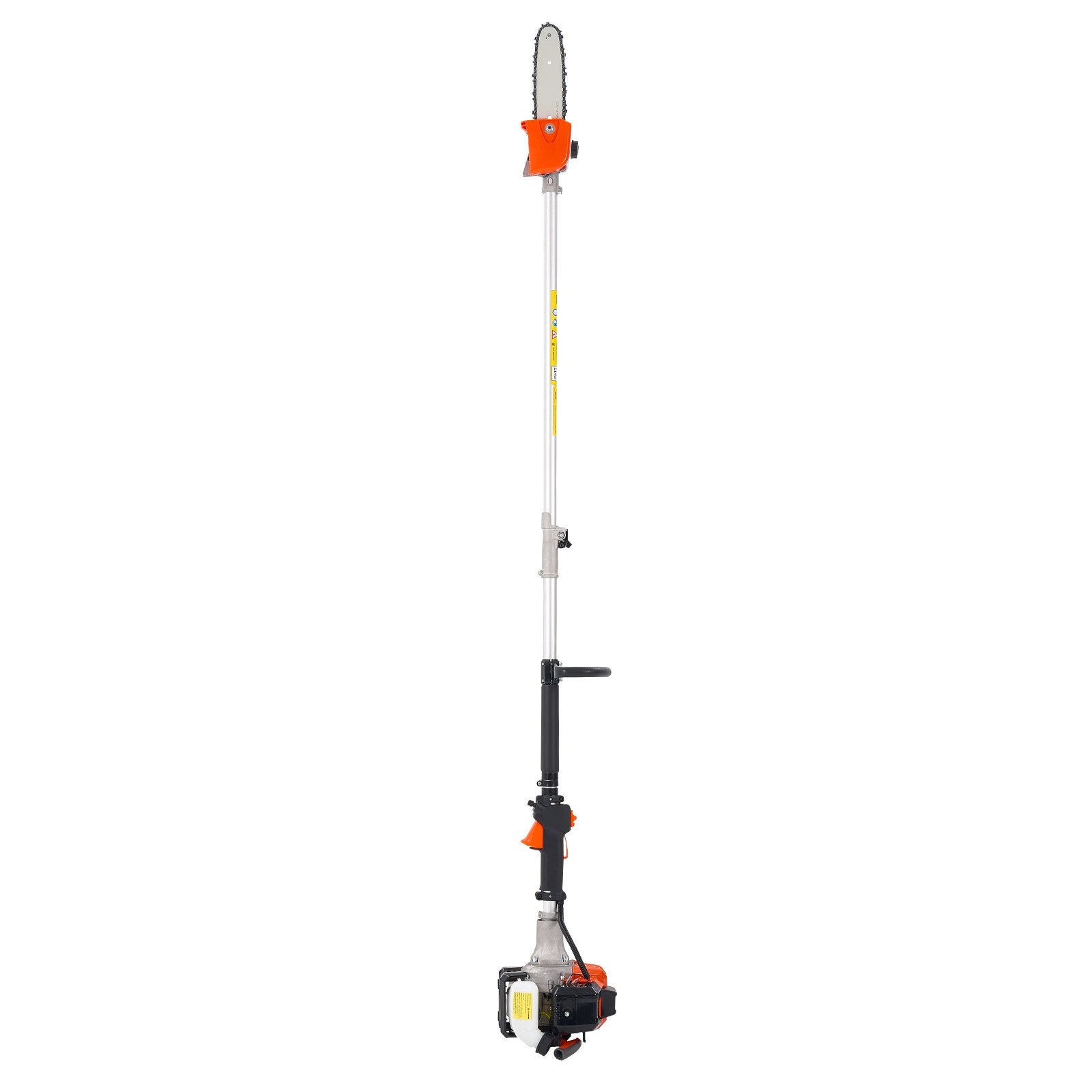 Gas Pole Saw, 25CC 2 Stroke Gas Powered Pole Saws with 20.3 cm Cutting Bar, Cordless Tree Trimmer with 650ml Fuel Tank, 2 to 2.74 m Extendable, Powerful Chainsaw for Tree Trimming Pruning