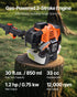 Gas Pole Saw, 33CC 2 Stroke Gas Powered Pole Saws with 20.3 cm Cutting Bar, Cordless Tree Trimmer with 850ml Fuel Tank, 2 to 3.5 m  Extendable, Powerful Chainsaw for Tree Trimming Pruning