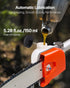 Gas Pole Saw, 33CC 2 Stroke Gas Powered Pole Saws with 20.3 cm Cutting Bar, Cordless Tree Trimmer with 850ml Fuel Tank, 2 to 3.5 m  Extendable, Powerful Chainsaw for Tree Trimming Pruning