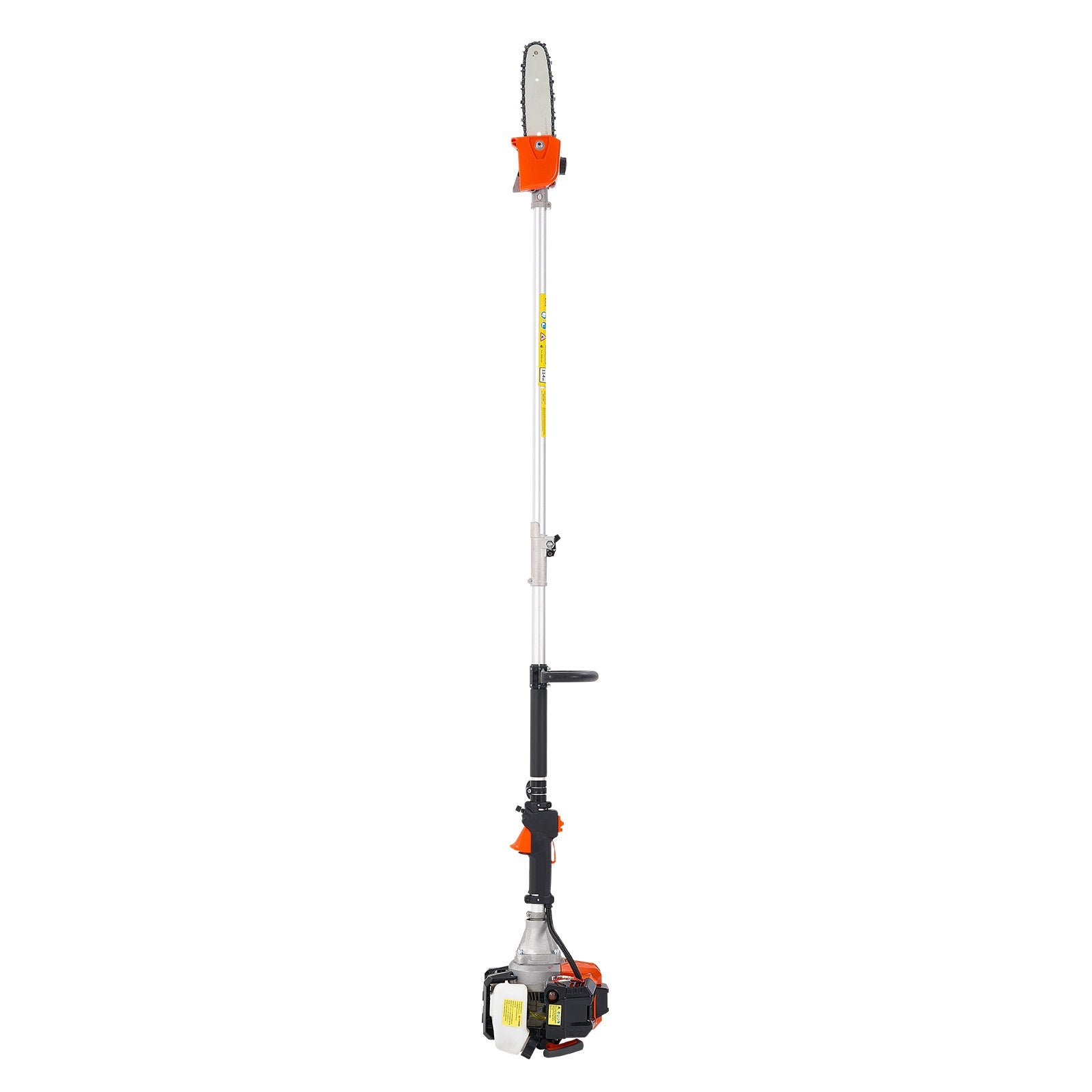 Gas Pole Saw, 33CC 2 Stroke Gas Powered Pole Saws with 20.3 cm Cutting Bar, Cordless Tree Trimmer with 850ml Fuel Tank, 2 to 3.5 m  Extendable, Powerful Chainsaw for Tree Trimming Pruning